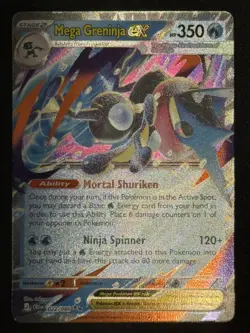 Mega Greninja ex 22/86 Double Rare Pokemon Chaos Rising ME04 NM - Image 3