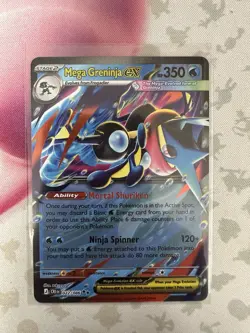 Mega Greninja ex 22/86 Double Rare Pokemon Chaos Rising ME04 NM - Image 1