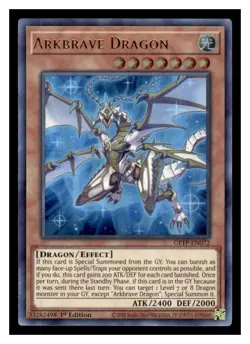 Yugioh Arkbrave Dragon GFTP-EN072 Ultra Rare Ghosts From the Past LP - Image 1