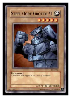 Yugioh Steel Ogre Grotto #1 LOB-112 The Legend of Blue Eyes White Dragon LP - Image 1