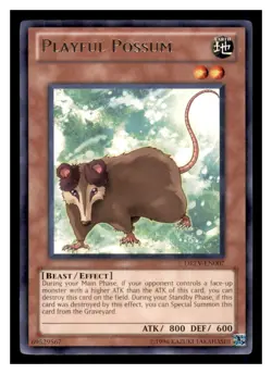Yugioh Playful Possum DREV-EN007 Rare Duelist Revolution LP - Image 1