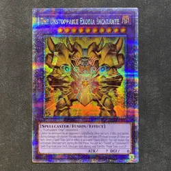 Yugioh The Unstoppable Exodia Incarnate INFO-AE033 QCSR Asia Quarter Century NM - Image 1