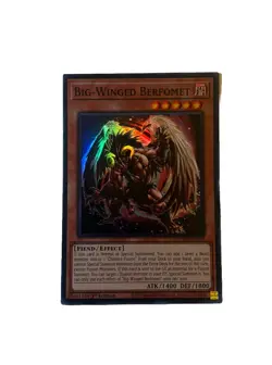 YuGiOh! Big-Winged Berfomet - Super Rare 1st Edition NM - DUNE-EN004 - Image 1