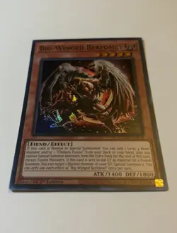 YuGiOh! Big-Winged Berfomet - Super Rare 1st Edition NM - DUNE-EN004 - Image 4