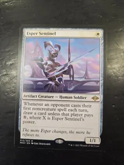 Esper Sentinel Artifact Creature Card - Magic: The Gathering - Image 1