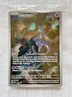 MEWTWO SVP 052 Scarlet Violet 151 Promo Illustration Rare Pokemon Card SEALED - Image 1
