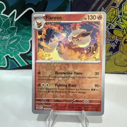 Flareon 013/131 Reverse Holo Rare Prismatic Evolutions Pokemon Card NM - Image 1