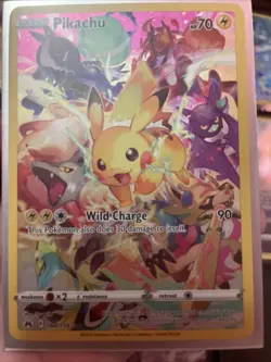 Pokemon Pikachu TCG Card Crown Zenith 160/159 Holo Secret Rare NM/Mint Condition - Image 1
