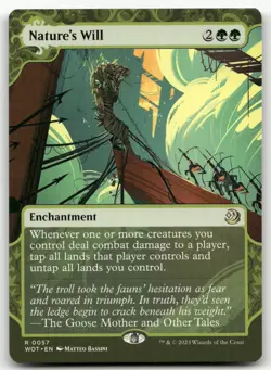 Nature's Will #57 (NM) Wilds of Eldraine WOT Magic MTG - Image 1