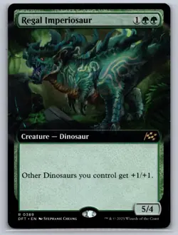 Regal Imperiosaur (Extended Art) 389 Rare Aetherdrift Magic: The Gathering LP - Image 1
