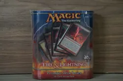Magic The Gathering Premium Deck Series: Fire & Lightning NEW FACTORY SEALED - Image 1