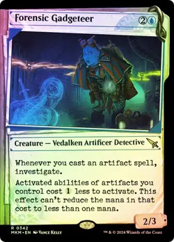 MTG FORENSIC GADGETEER SHOWCASE FOIL Murders at Karlov Manor NM Near Mint - Image 1