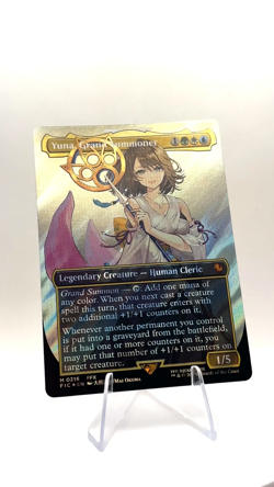 Yuna Grand Summoner Borderless Surge Foil - Final Fantasy 216 - PSA 10 potential - Image 2