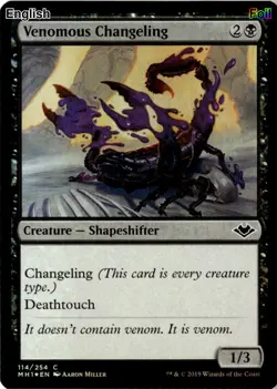 Venomous Changeling [MH1 - 114] Foil Modern Horizons - Image 2