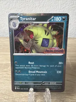 Pokemon TCG Tyrnitar Paldea Evolved Cosmo Holo Stamped 135/193 - Image 1