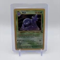 Pokemon TCG WOTC Fossil Muk 13/62 Holo Rare Unlimited Mp Vintage Card - Image 1