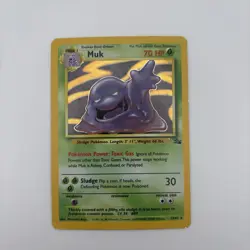 Pokemon TCG WOTC Fossil Muk 13/62 Holo Rare Unlimited Mp Vintage Card - Image 4