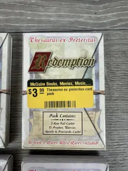 Redemption Bible based card game Thesasurus ex Preteritus Lot of 4 - Image 2