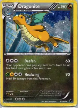 Pokemon TCG Dragonite 83/116 Plasma Freeze Holo D - Image 1