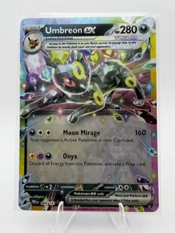 Pokemon Umbreon ex 060/131 Sv: Prismatic Evolutions Tera Double Rare Holo 280 HP - Image 1