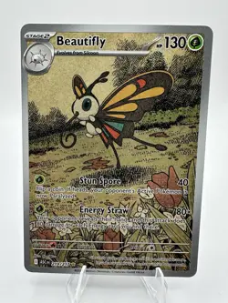 Pokemon Beautifly 219/217 ASC: Regular Stage 2 130 HP 40/80 Attack English 2022 - Image 1