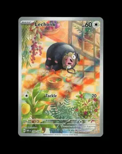 2023 Pokemon OBSIDIAN FLAMES LECHONK IR FULL ART HOLO 209/197 RARE! NM - - Image 1