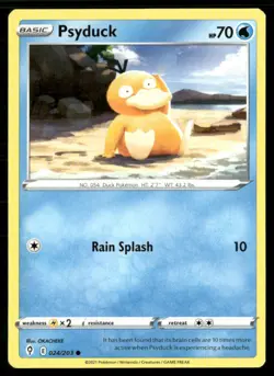 2021 Sword & Shield - Evolving Skies Psyduck Basic/Common #24 - Image 1