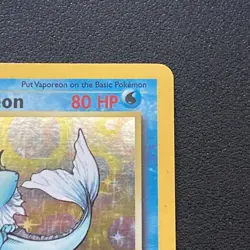 1st Edition Vaporeon 12/64 Jungle Set Holo Rare Vintage 1999 Pokemon MP - Image 2