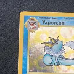 1st Edition Vaporeon 12/64 Jungle Set Holo Rare Vintage 1999 Pokemon MP - Image 5
