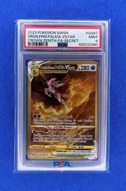 2023 Pokemon SWSH Orgn.Frm.Palkia VStar Crown Zenith FA Secret #GG67 PSA 9 - Image 1