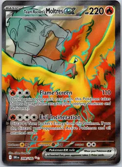 Team Rocket's Moltres ex 208/182 Ultra Rare Destined Rivals NM - Image 1