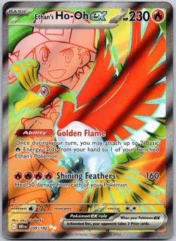 Ethan's Ho-Oh ex 209/182 Ultra Rare Destined Rivals Near Mint - Image 1