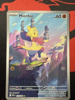 Pokemon TCG S&V White Flare Mienfoo Illustration Rare 133/086 English - Image 1