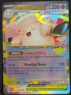 Pokemon TCG: Perfect Order - Mega Clefable ex (031/088) Double Rare Holo - Image 1
