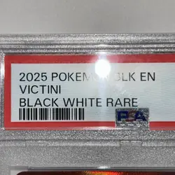 2025 Pokemon BLK EN Black White Rare #171 Victini PSA 10 GEM MINT - Image 3