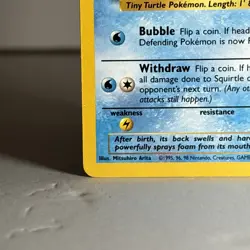 Squirtle 63/102 Common Base Set 1999 WOTC Pokemon Card NM - Image 5