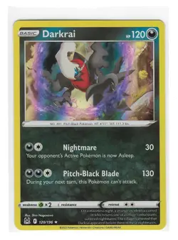 DARKRAI 120/196 HOLO RARE LOST ORIGIN POKEMON HOLO NM/M - Image 1