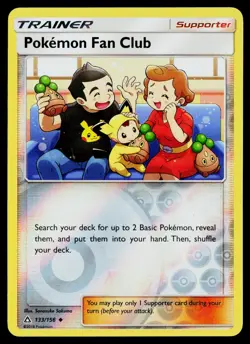 Pokemon Fan Club Reverse Holo Uncommon SM - Ultra Prism 133/156 MP - Image 1