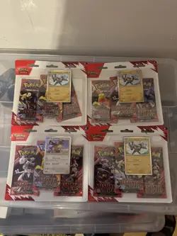 Pokemon TCG Cards | Destined Rivals Triple Blister Packs New Sealed - Image 1
