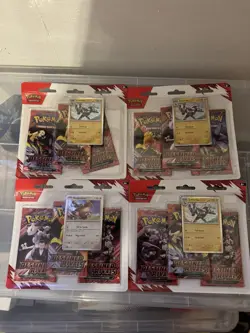 Pokemon TCG Cards | Destined Rivals Triple Blister Packs New Sealed - Image 2
