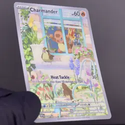 Pokemon Charmander SVP 044 Black Star Promo Full Art Holo NM - Image 3