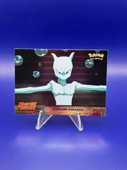 Topps Pokemon #27 Stealing 1st Edition Blue Logo Mewtwo Strikes Back - NM - Image 1