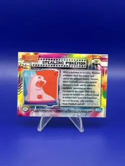Topps Pokemon #27 Stealing 1st Edition Blue Logo Mewtwo Strikes Back - NM - Image 2