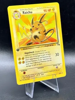 Raichu (1st Edition) 29/62 Nonholo Pokemon Fossil 1999 Wotc Vintage NM/LP - Image 1