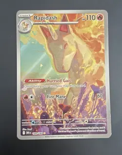 Pokemon Rapidash 189/182 Sv10 Destined Rivals Illustration Rare Holo 110 Nm - Image 1