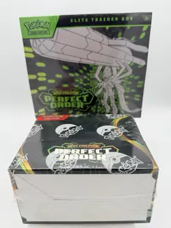 Pokemon Mega Evolution Perfect Order ETB and Booster Box SEALED BUNDLE - Image 1