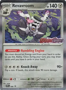 Revavroom (Prerelease) 008 Holo Promo Scarlet & Violet Promo Pokemon Holo NM - Image 1
