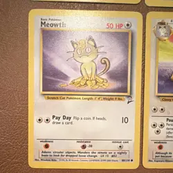 Pokemon TCG WOTC Jungle/Base Set 2 Lot (4) Meowth/Persian Eng 1999 - Image 4