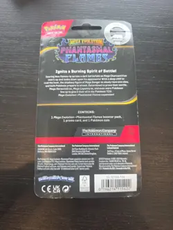 Pokemon TCG Phantasmal Flames "Whimsicott Single Pack Blister Combo 10-10189-104 - Image 2