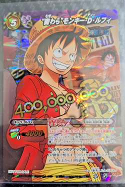2012 ONE PIECE Miracle Battle OP-11 LUFFY WANTED POSTER PROMO RARE VINTAGE - Image 1